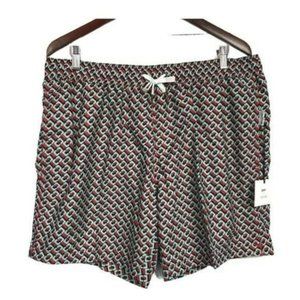 Onia + DVF Charles 7 Trunks Shorts Red and Green, XL New With Tags